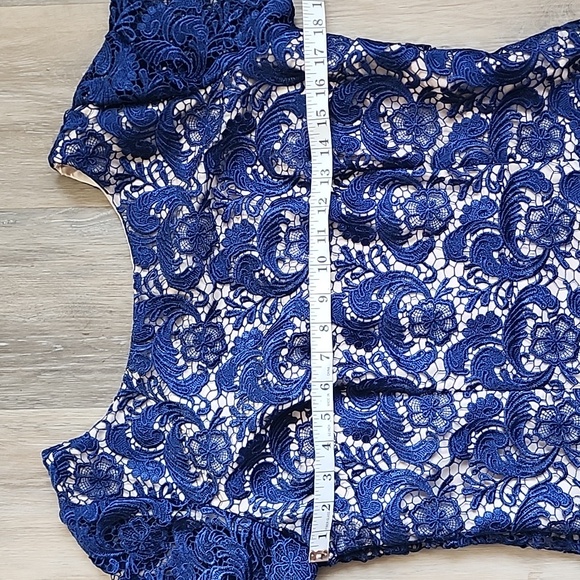 Eliza J Blue Lace Dress - Picture 6 of 15